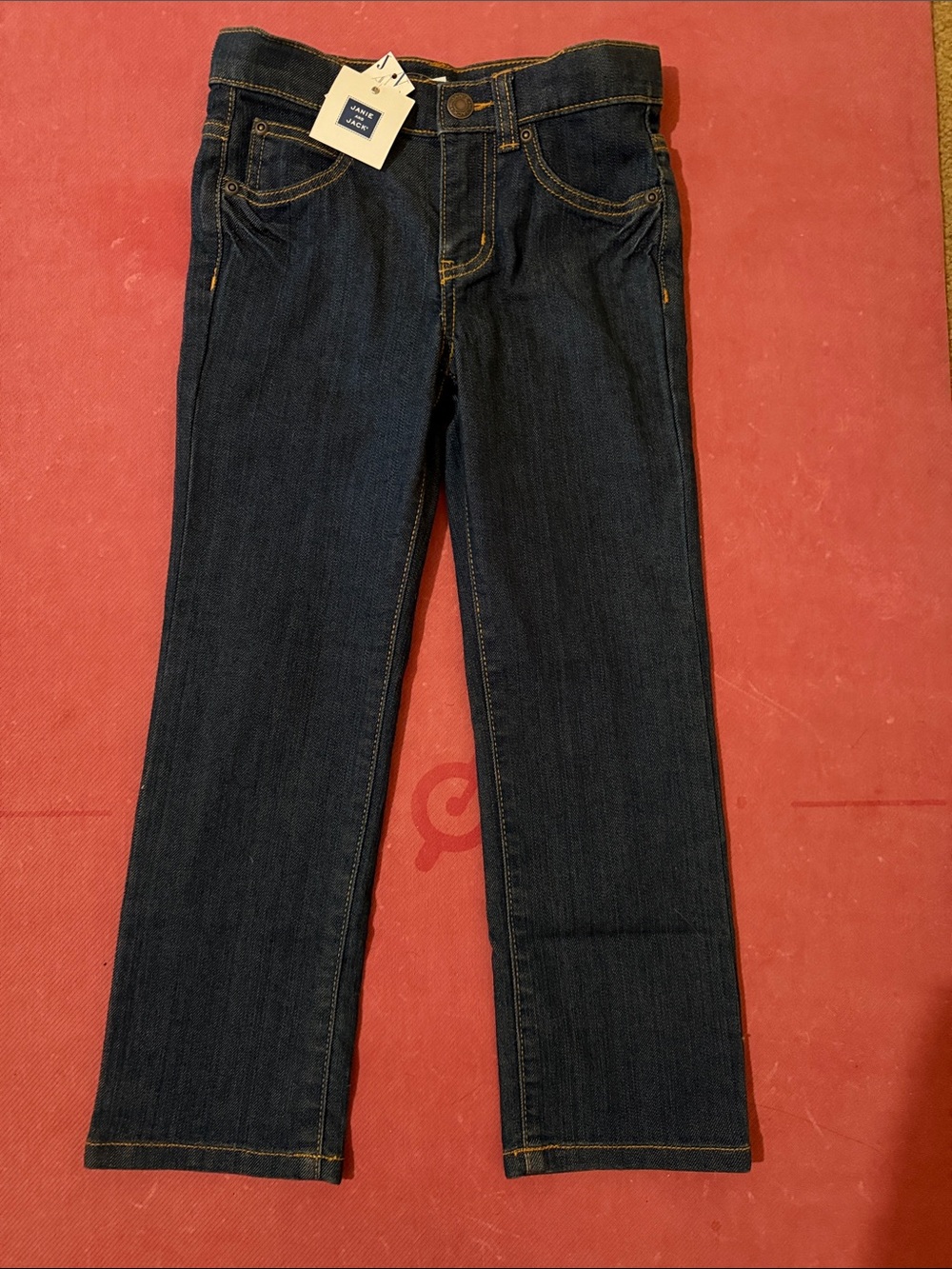 Janie and Jack Dark Blue Straight Leg Jeans